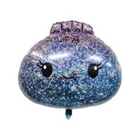 Nouveau ballon en aluminium de 24 pouces, style pain vapeur scintillant, ballon en forme de pain iridescent brillant pour la décoration de fête d'anniversaire