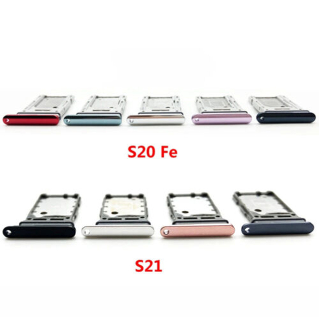 OEM SIM Card Tray Replaceable for Samsung Galaxy S21 S20 Plus Ultra Cell Phone Dual SIM Card Slot Card Tray