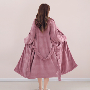 Nouvelles Robes <span class=keywords><strong>de</strong></span> Chambre et Pyjamas <span class=keywords><strong>de</strong></span> <span class=keywords><strong>Luxe</strong></span> Décontractés Personnalisables en Couleur Unie pour Hommes et Femmes – Vente en Gros - Product Image 2