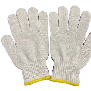 ถุงมือทำงานอุตสาหกรรมผ้าฝ้ายทนทาน 10 เกจ TC (ผ้าฝ้าย 40% โพลีเอสเตอร์ 60%) น้ำหนัก 450-1000 กรัม/โหล ป้องกันการเสียดสี ถุงมือทำสวน - Product Image 1