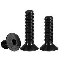 Vis à tête fraisée hexagonale à six pans creux de haute résistance noire de grade 12.9 DIN7991 pour l'assemblage de moules, matrices et machines lourdes