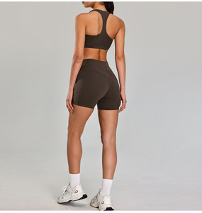 Wholesale Women Halter U Neck Racerback Yoga Bra Removable Padded <b>Low</b> Impact Sports Crop <b>Top</b> Gym Pilates Workout Active Wear - Product Image 4