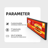 VETO Maßgefertigter Ultra-Breiter LCD-Balkenbildschirm Regalkantenanzeige IPS Werbepanel für Einzelhandelsregal Digitale Beschilderung Ausstellung