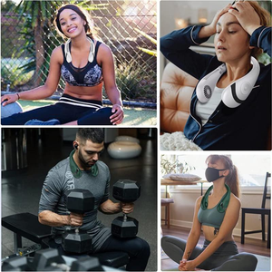 Ventilador de Cuello Portátil Inalámbrico Sin Aspas, Recargable Inteligente, Personalizado al por Mayor - Product Image 3