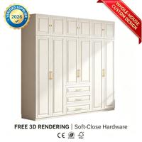 Fournisseur direct du fabricant chinois, meubles de chambre à coucher en MDF de haute qualité, armoire de rangement pour vêtements avec un design moderne