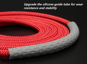 เชือกกระโดดทำจากพีวีซีด้ามจับยาวอุปกรณ์ฝึกออกกำลังกายสีเทาสำหรับกีฬาและมวย - Product Image 3