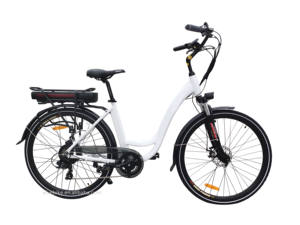 Kit de roues de vélo électrique 28 pouces 350W 7 vitesses Batterie au lithium Frein à disque électronique avant/arrière Vélo de ville pour femmes - Product Image 4