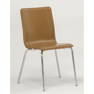 ชุดโต๊ะรับประทานอาหาร6ชิ้นทันสมัยพร้อมเก้าอี้ไม้ออกแบบให้วางซ้อนกันได้สำหรับบ้านหรือห้องครัว - Product Image 1