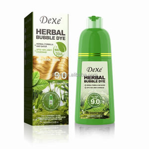 DEXE Original de Fábrica de China a Precio Bajo y Económico Champú Tinte de Burbujas a Base de Hierbas para el Cabello <span class=keywords><strong>Rubio</strong></span> Dorado Castaño Negro para Hombres y Mujeres OEM - Product Image 6