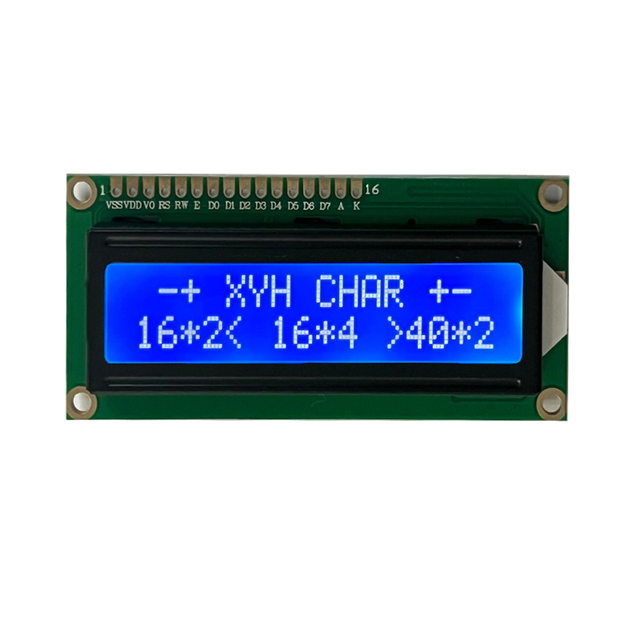 LCD 16x2 STN Character Display with LED Backlight 6:00 Viewing Angle 500-1000 Mcd Brightness -20~70C Operating Temp