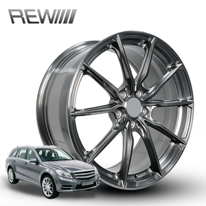 Rines Negros de 19-22 Pulgadas 5x112, Diseño Cóncavo Profundo con Triple Llanta, Rines Dinámicos Equilibrados para Conducción Estable de Larga Distancia - Product Image 1