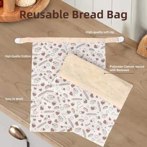 2 Paket Kantong Roti Lilin Lebah yang Dapat Digunakan Kembali untuk Roti Sourdough Buatan Sendiri - 17x13 Inci XL, Kantong Lilin Lebah Katun Organik Aman untuk Freezer - Product Image 5