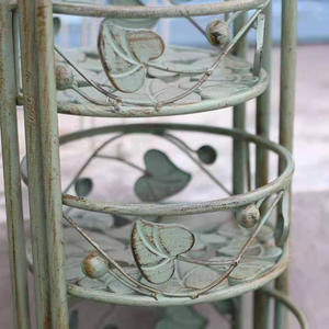 モダンな錬鉄製6層フラワーラック、折りたたみ式多層、庭植え用の創造的な鉢植えラックを使用 - Product Image 5