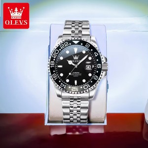 5657 Mens Watch Original Stainless Steel Date Quartz Watch Waterproof Luminous Sports Watches For Man <b>Box</b> <b>Gifts</b> Reloj - Product Image 2