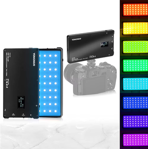 Lampe <span class=keywords><strong>LED</strong></span> RVB portable Yn135 pour photographie et vlogging, température de couleur réglable, charge 5V, luminosité 12W, mini éclairage d'appoint - Product Image 1