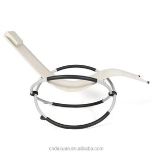 Mecedora cómoda para exteriores, tela suave y marco de metal, jardín, Camping, senderismo, silla de playa con reposabrazos y almohada - Product Image 5