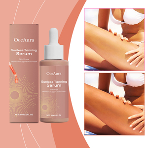 OEM gouttes autobronzantes sans soleil améliorer la peau mélanine liquide lustre naturel correcteur de couleur <span class=keywords><strong>pour</strong></span> le corps visage essence de booster de bronzage - Product Image 3