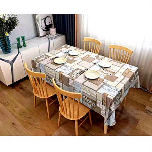 Tovaglia Impermeabile in PVC Non Tessuto con Stampa Moderna 1,4x20m per Tavolo da Pranzo - Product Image 1