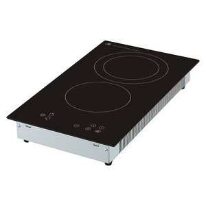 Table de cuisson électrique <span class=keywords><strong>vitrocéramique</strong></span> encastrable double brûleur infrarouge 3500W avec contrôle tactile, minuterie et sécurité enfant pour usage domestique - Product Image 4