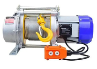 Treuil électrique de levage à câble métallique 220V 380V 750kg, treuil électrique de construction