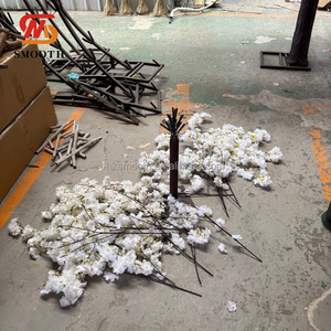 SMOOTH - Centro de Mesa de Flores Artificiales de Seda Sintética de 100 cm para Decoración de Mesa de Boda, Eventos y Fiestas, Árboles de Sakura Artificiales, Árbol de Flores de Cerezo - Product Image 4