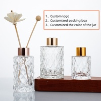 Bouteille de diffuseur de roseau directe d'usine 100ml 120ml 150ml Diffuseur en verre Bouteille de diffuseur vide