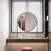 Supports de suspension haut de gamme en acier inoxydable pour miroir LED de bureau, miroir de salle de bain