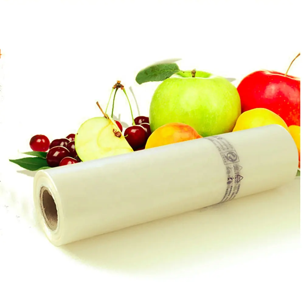GreenNature कस्टम लोगो 100% प्लास्टिक मुक्त फल उठा Biodegradable पीएलए बड़े क्षमता छिद्रित उत्पादन पैकेजिंग रोल बैग