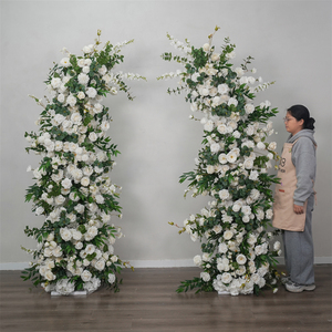 ซุ้มดอกไม้ประดิษฐ์สีเขียวสไตล์ชนบทสำหรับตกแต่งงานแต่งงาน  จัดดอกไม้ตกแต่งแบบใหม่ - Product Image 1