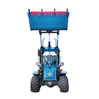Mini chargeur articulé de kg, bon marché, tracteur frontal de la chine, avec pièces de rechange à fourche CE