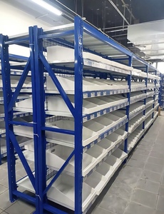 Estanterías Metálicas Perforadas de Una Cara para Supermercados, Resistentes, Venta Directa de Fábrica, Estantería Independiente PFT - Product Image 1