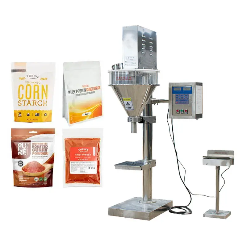 Máquina de embolsado de harina de maíz, 10kg, 1kg, konjac, máquina de embalaje de polvo de harina de maíz