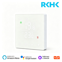 Thermostat programmable intelligent RKHK pour chauffage au sol et chaudière, contrôle à distance via l'application Tuya pour les chambres d'hôtel, compatible avec Alexa et Google Home