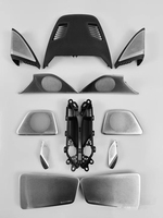 Kit d'amélioration audio pour BMW G30 Série 5, tweeter de milieu de gamme, système stéréo HiFi, cache-haut-parleur lumineux LED, garniture de réaménagement, 11 couleurs