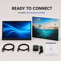 Moniteur de jeu portable 18,5 pouces 120 Hz FHD IPS, écran externe USB C, écran OEM d'usine