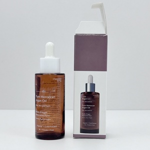 Custom Size Color Cosmetics Paper Packaging <b>Box</b> and Amber 30ml 50ml 100ml 120ml Green Glass <b>Bottle</b> and Glod Dropper Lid - Product Image 5