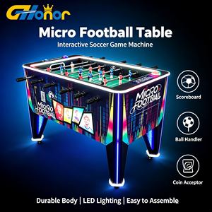 Mesa de Futbolín Interactiva que Funciona con Monedas, Máquina de Juego <span class=keywords><strong>Arcade</strong></span> con Indicador Electrónico de Puntuación para Centros de Juego y Bares - Product Image 1