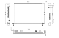 PC Industrial de 1U para Montaje en Rack con 10 Puertos COM, 8 GPIO, 4 Puertos USB 3.0/2.0, 2 LAN Gigabit Realtek, PCIex16, Mini PCIe, MSATA, WiFi, 4G