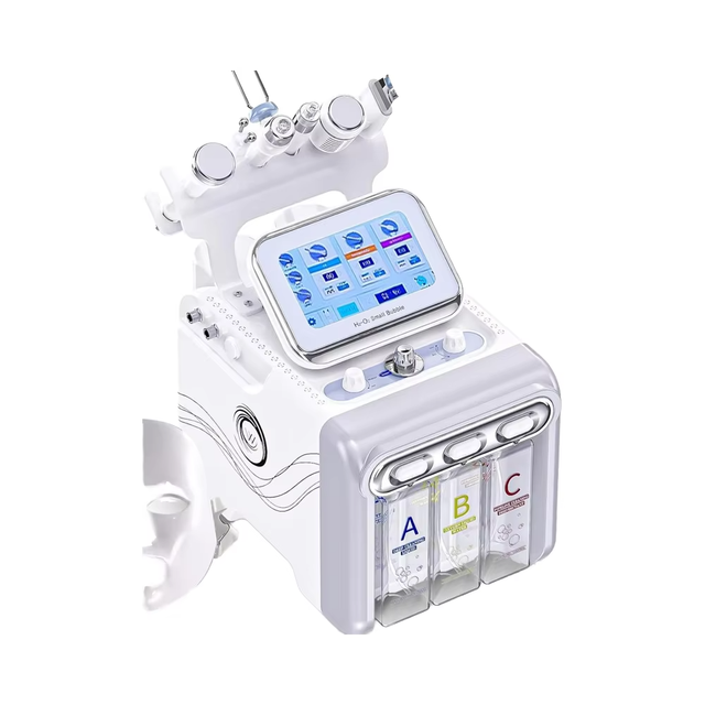 7 in 1 Aqua Hydro Peeling Dermabrasion H2o2 Small Bubble Facial Care Cleaning Machine