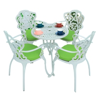 Ensemble de salle à manger moderne en aluminium moulé portable, mobilier de jardin extérieur, mobilier de patio, mobilier de cour d'hôtel, mobilier de restaurant, table et chaises de bistrot