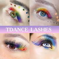 Extensions de cils en soie russes individuelles faites à la main, volume individuel, couleur, LC BC, haute qualité, véganes