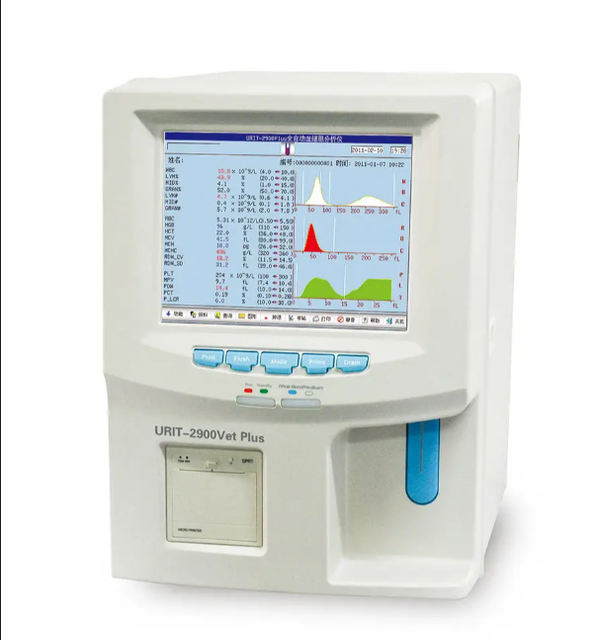 URIT 2900vet Plus Auto 3 Part Hematology Analyzer Veterinary Diagnostic Equipment Medical Laboratory Blood Analysis System