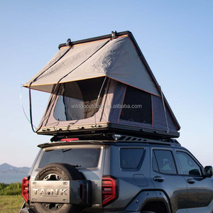 Compact Hard Rooftop Tent for <b>Small</b> Cars Lightweight Aluminum Cover Double Layer 3000mm Waterproofing CE Standard Model - Product Image 3