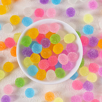 50 pièces/sac, décorations en résine en forme d'ours, d'étoiles, de fruits et d'animaux, imitation bonbons gélifiés, pour la création de boucles d'oreilles DIY et la décoration de barrettes