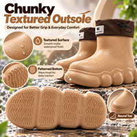 Bottes de pluie à plateforme épaisse en PVC pour femmes, imperméables, antidérapantes, bottes courtes à la cheville pour l'extérieur, le jardin, le quotidien