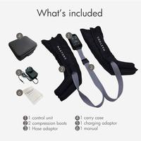Bottes de compression de récupération sportive à circulation d'air à 8 chambres Conception sans fil pour la récupération musculaire Soulagement du gonflement Boost complet des jambes