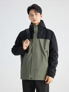 Manteau trois-en-un d'assaut 90 pour hommes et femmes Nouvelle norme <span class=keywords><strong>nationale</strong></span> Détachable Vêtements chauds Fermeture à glissière Coupe-vent Imperméable - Product Image 3