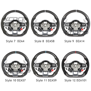 Volante de fibra de carbono apto para VW <span class=keywords><strong>GOLF</strong></span> MK7 GTI GLI CC GTS <span class=keywords><strong>R</strong></span>-<span class=keywords><strong>line</strong></span> POLO SCIROCCO GTD GTE PASSAT JETTA Control de volante - Product Image 6