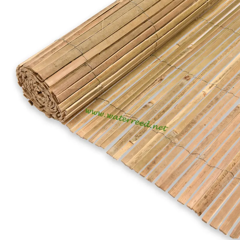 Натуральный спилок бамбуковый забор