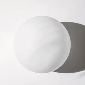 Lampadario a Sospensione Artigianale in Vetro Opale, Stile Moderno per Ristoranti e Hall di Hotel, con Coprilampada - Product Image 2